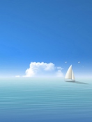 Sailboat wallpaper 132x176