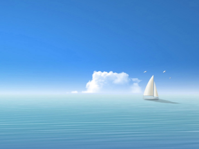 Sailboat wallpaper 640x480