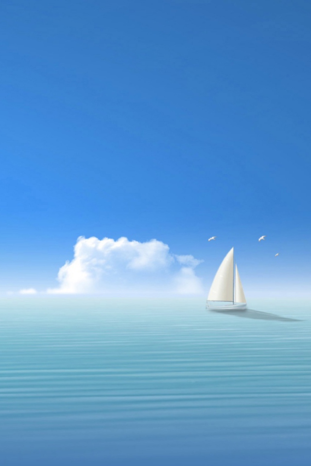 Fondo de pantalla Sailboat 640x960