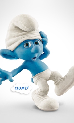 Das Clumsy Smurf Wallpaper 240x400