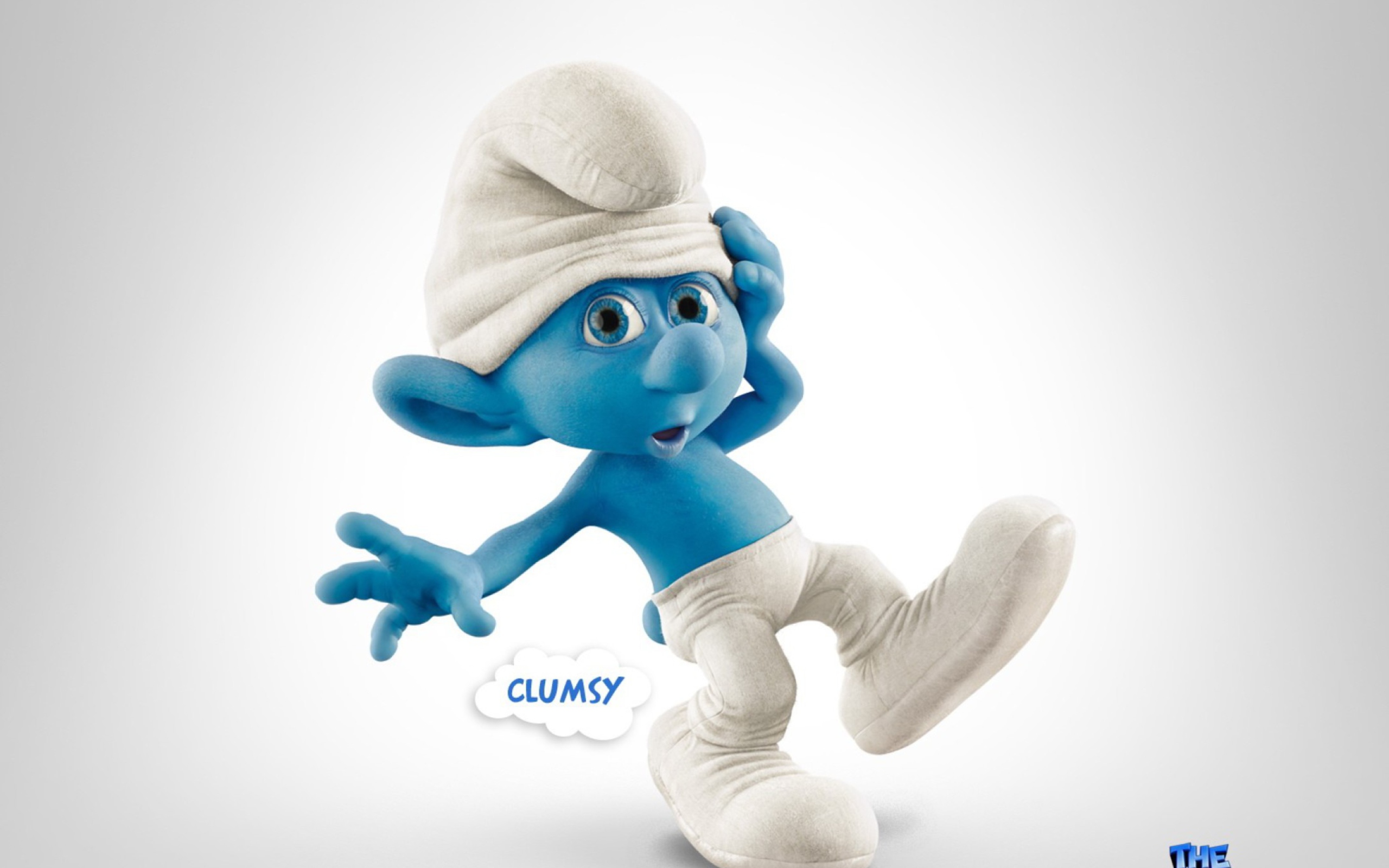 Clumsy Smurf wallpaper 2560x1600