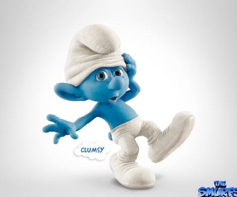 Sfondi Clumsy Smurf 480x400