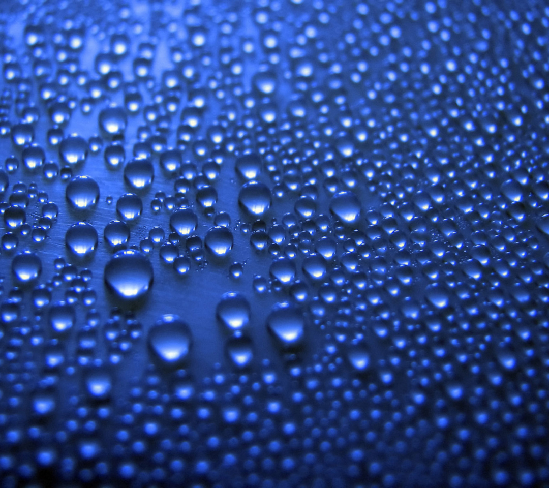 Das Blue Drops Wallpaper 1080x960