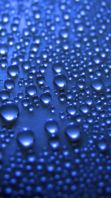 Das Blue Drops Wallpaper 360x640