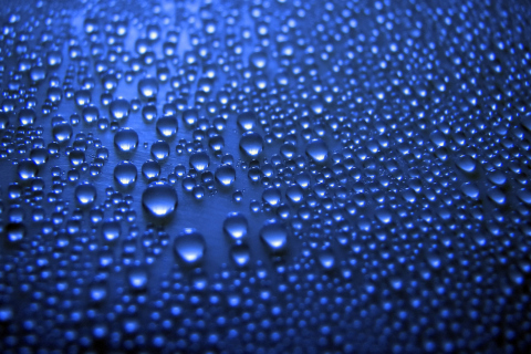 Das Blue Drops Wallpaper 480x320