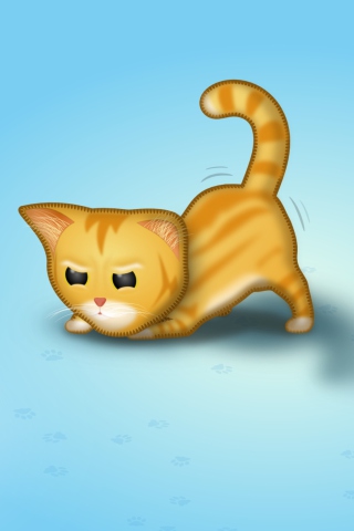 Fondo de pantalla Cat Art 320x480