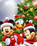 Fondo de pantalla Mickey's Christmas 128x160