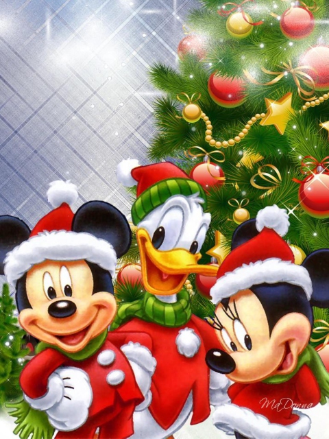 Fondo de pantalla Mickey's Christmas 480x640