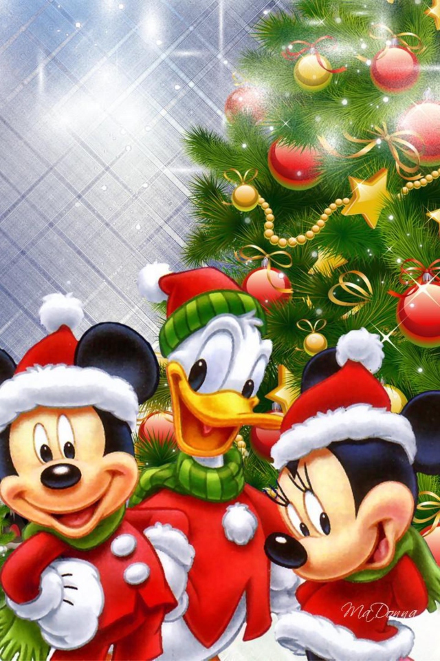 Das Mickey's Christmas Wallpaper 640x960