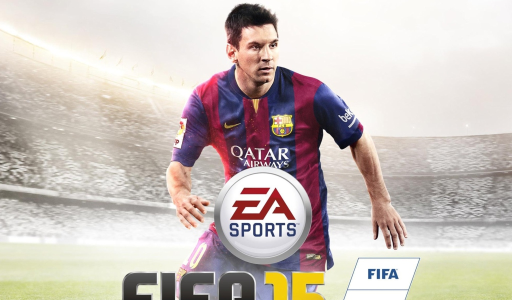 Fondo de pantalla FIFA 15: Messi 1024x600