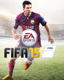 Fondo de pantalla FIFA 15: Messi 128x160