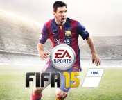Fondo de pantalla FIFA 15: Messi 176x144