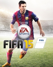 Fondo de pantalla FIFA 15: Messi 176x220