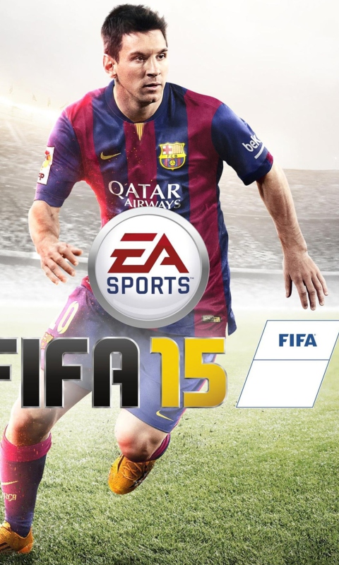Обои FIFA 15: Messi 480x800