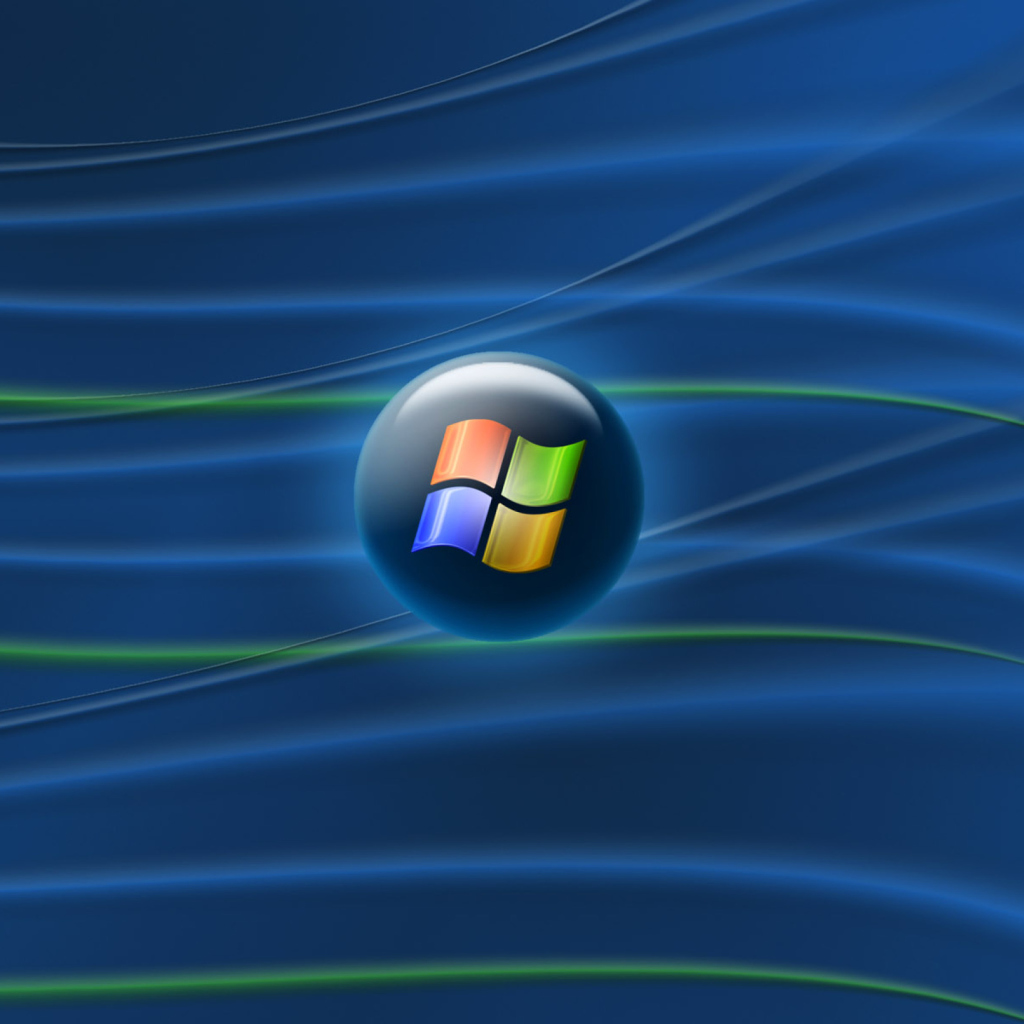 Обои Blue Windows Vista 1024x1024