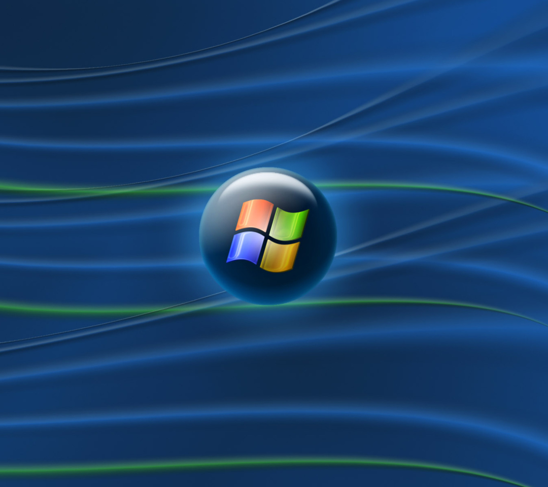Blue Windows Vista wallpaper 1080x960