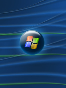Обои Blue Windows Vista 132x176
