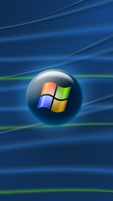 Fondo de pantalla Blue Windows Vista 360x640