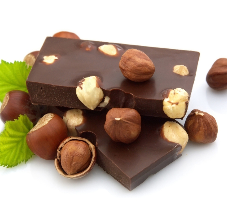 Das Chocolate With Hazelnuts Wallpaper 960x854