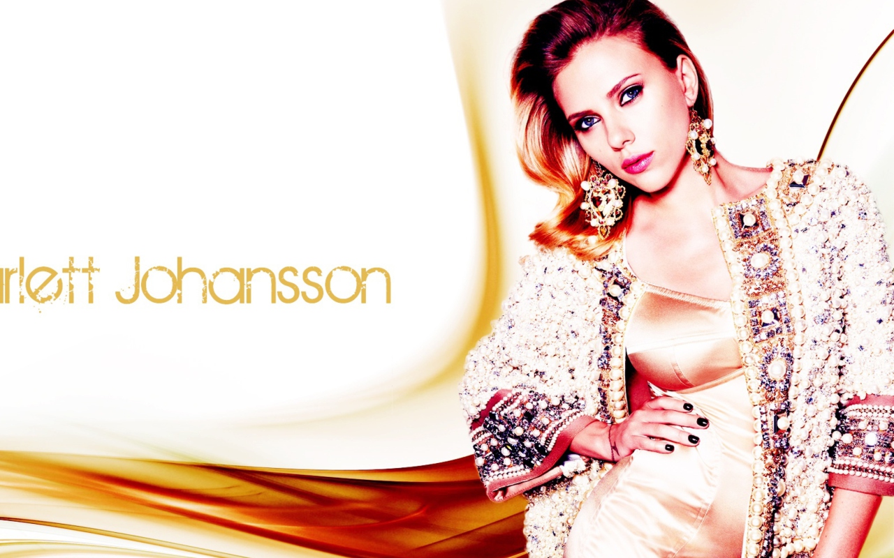 Das Scarlett Johansson Glamorous Wallpaper 1280x800