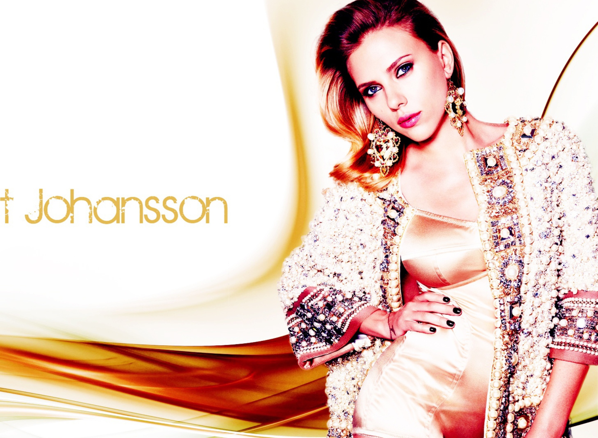 Fondo de pantalla Scarlett Johansson Glamorous 1920x1408