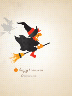 Das Halloween Witch Wallpaper 240x320