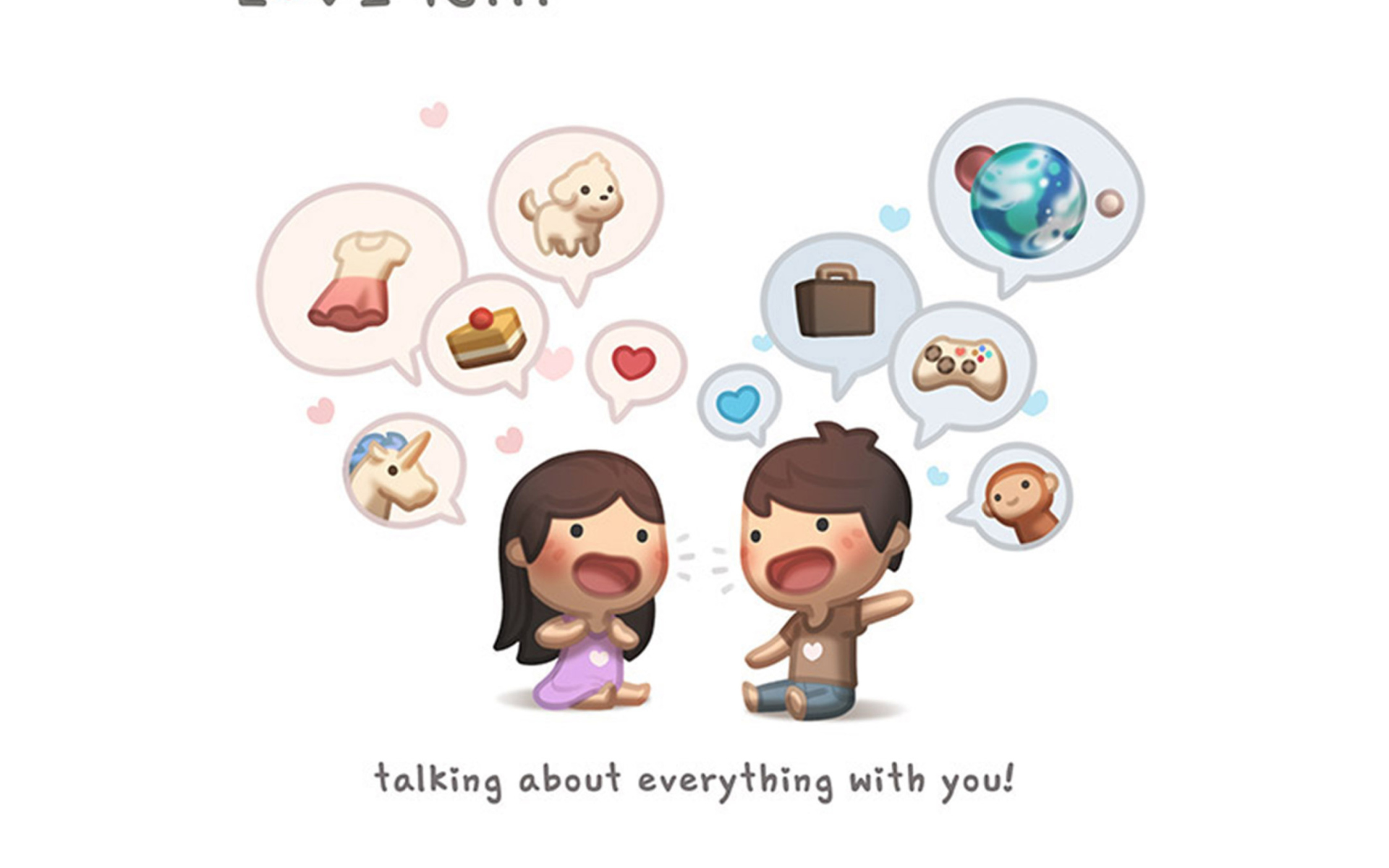 Love Is - Talking About Everything With You wallpaper 1920x1200