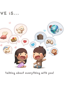 Das Love Is - Talking About Everything With You Wallpaper 240x320