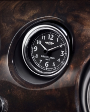 Sfondi Bentley Continental - Breitling Clock 176x220