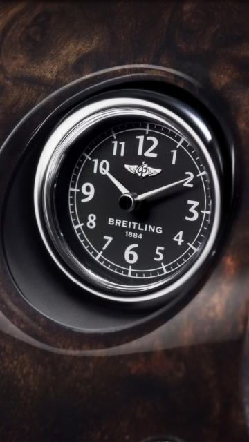 Sfondi Bentley Continental - Breitling Clock 360x640