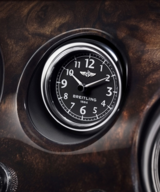 Kostenloses Bentley Continental - Breitling Clock Wallpaper für Nokia C1-02