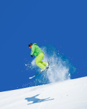 Fondo de pantalla Extreme Skiing 128x160