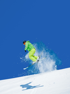 Das Extreme Skiing Wallpaper 240x320