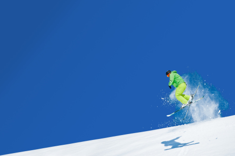 Extreme Skiing wallpaper 480x320