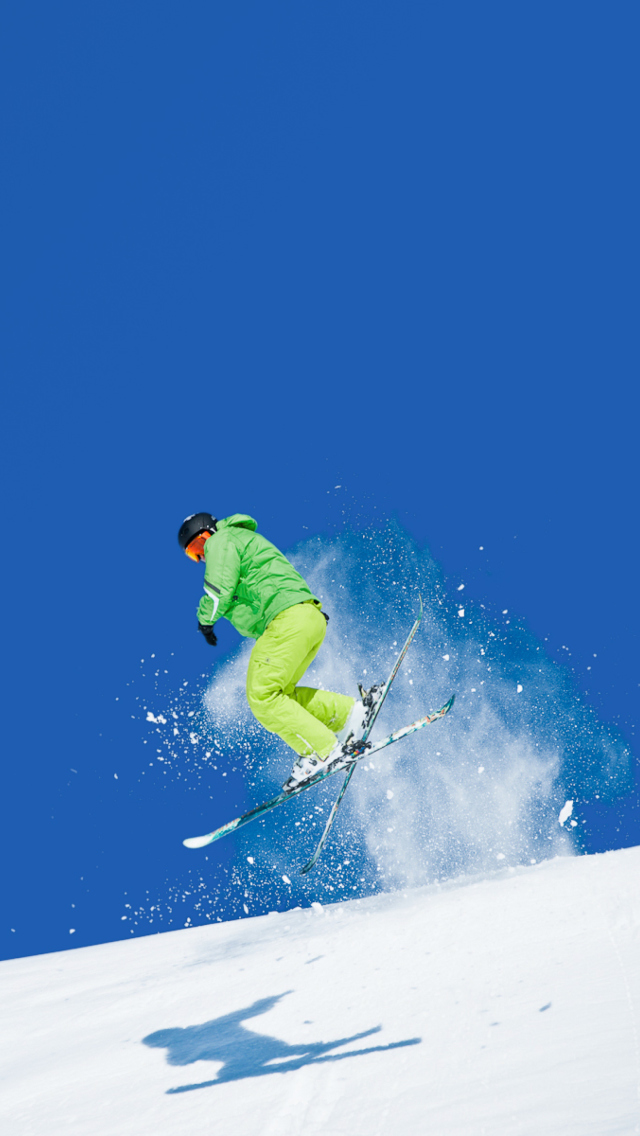 Extreme Skiing wallpaper 640x1136