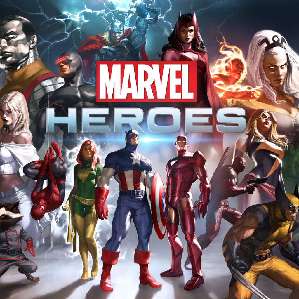 Marvel Comics Heroes wallpaper 1024x1024