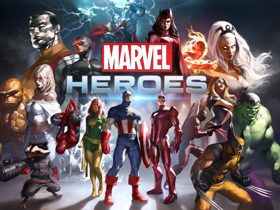Marvel Comics Heroes wallpaper 1152x864