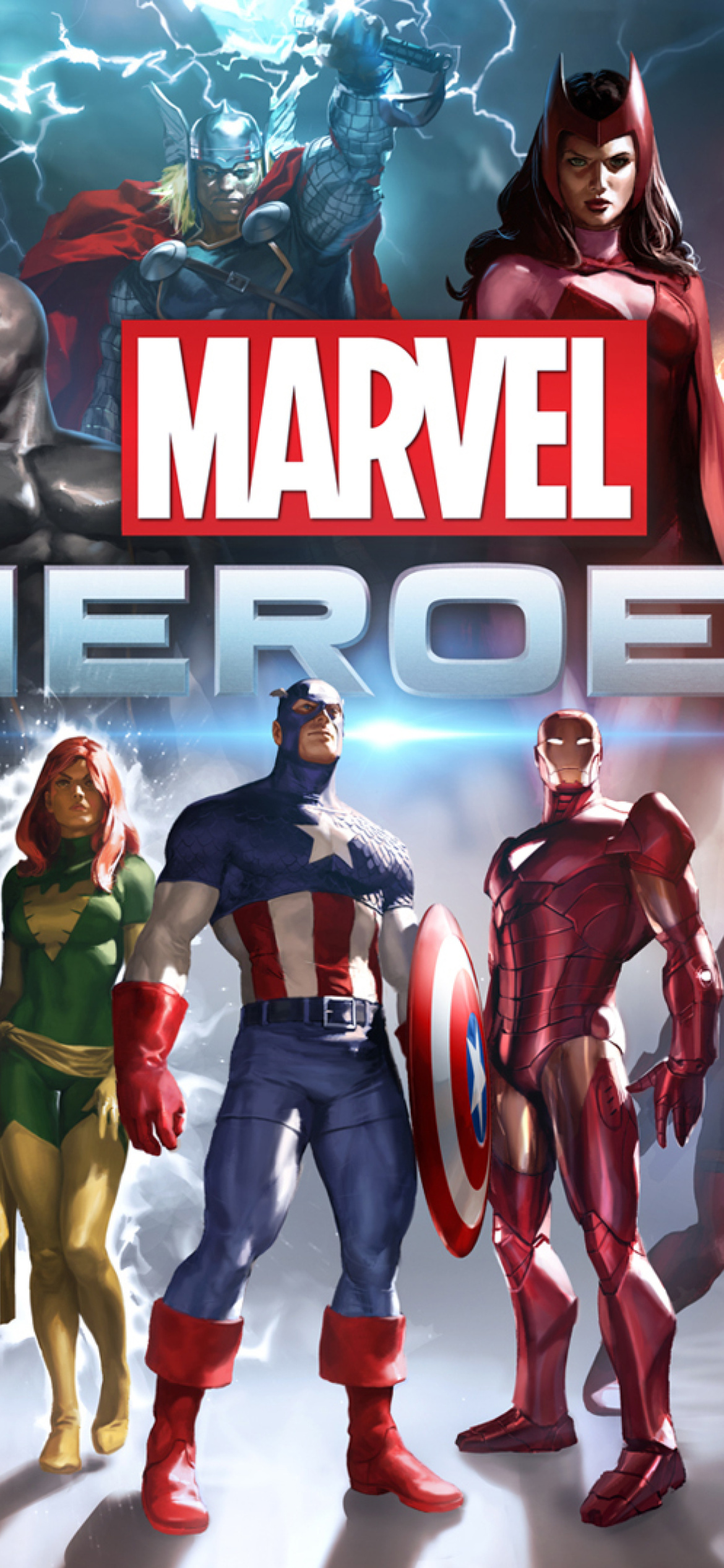 Marvel Comics Heroes wallpaper 1170x2532