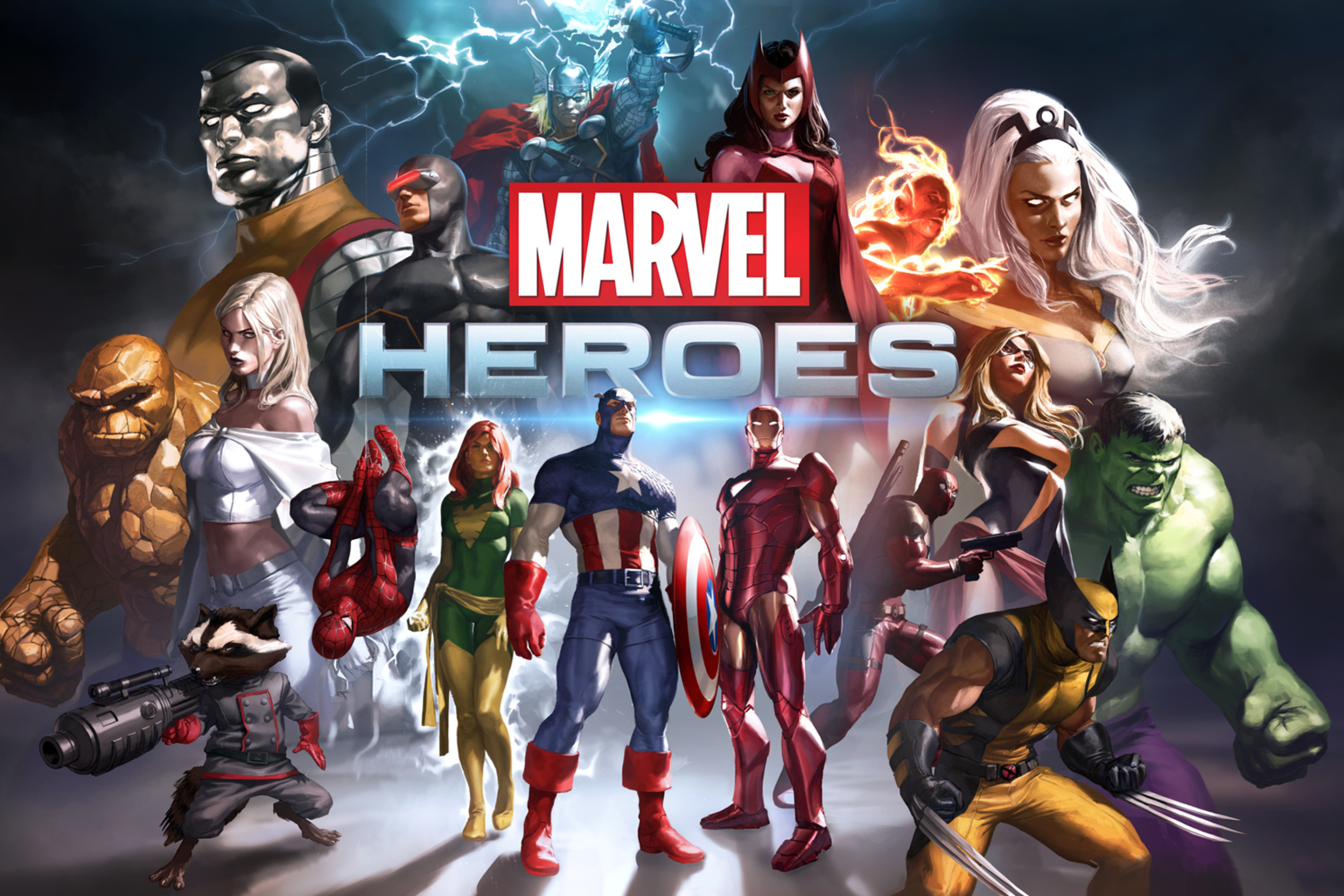 Das Marvel Comics Heroes Wallpaper 2880x1920