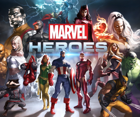 Marvel Comics Heroes wallpaper 480x400