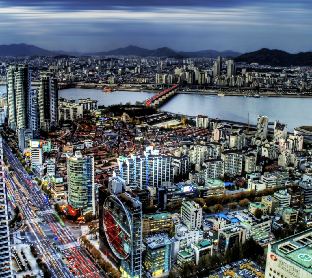 Обои Seoul Panorama South Korea 1080x960