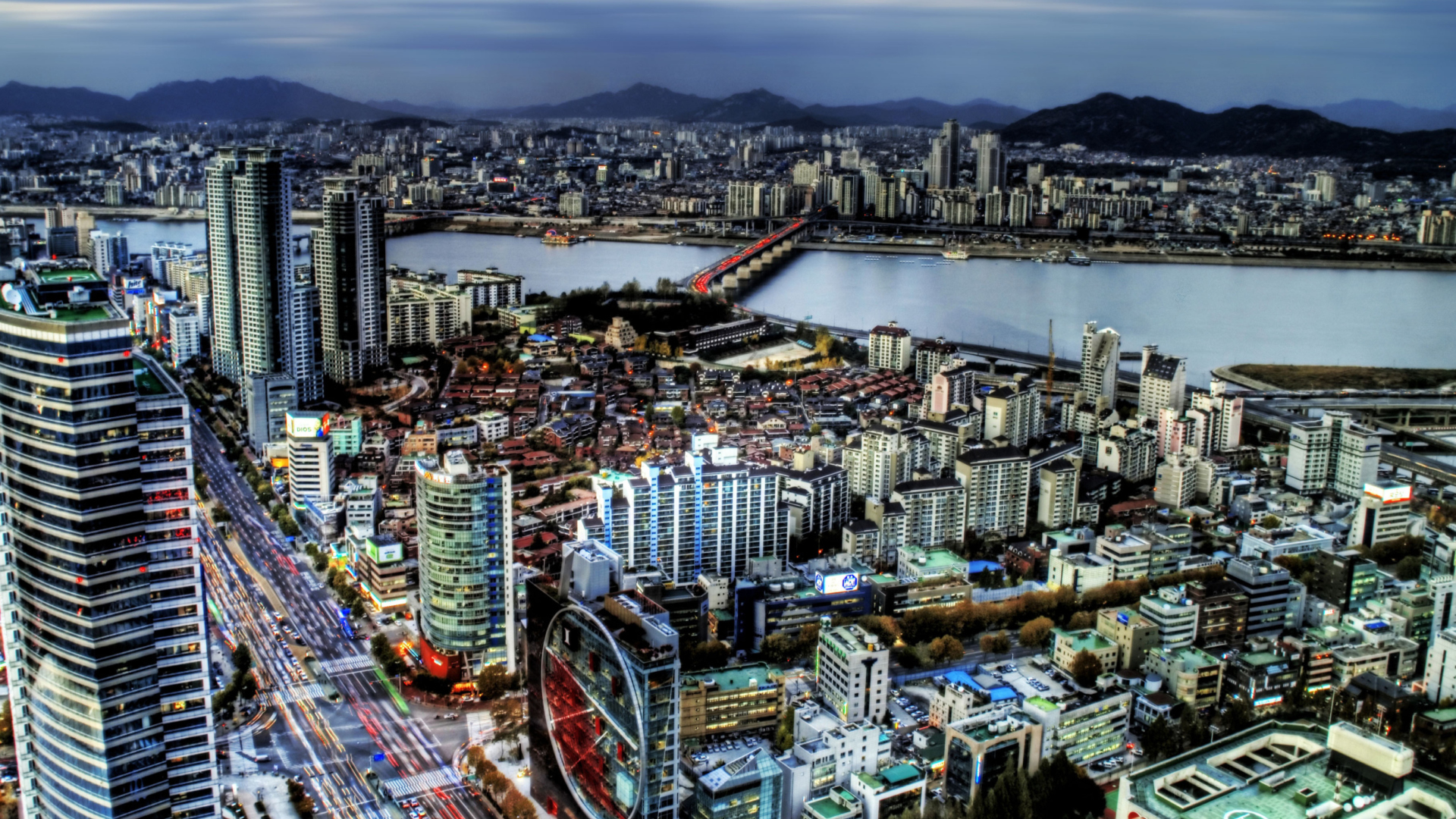 Fondo de pantalla Seoul Panorama South Korea 1920x1080