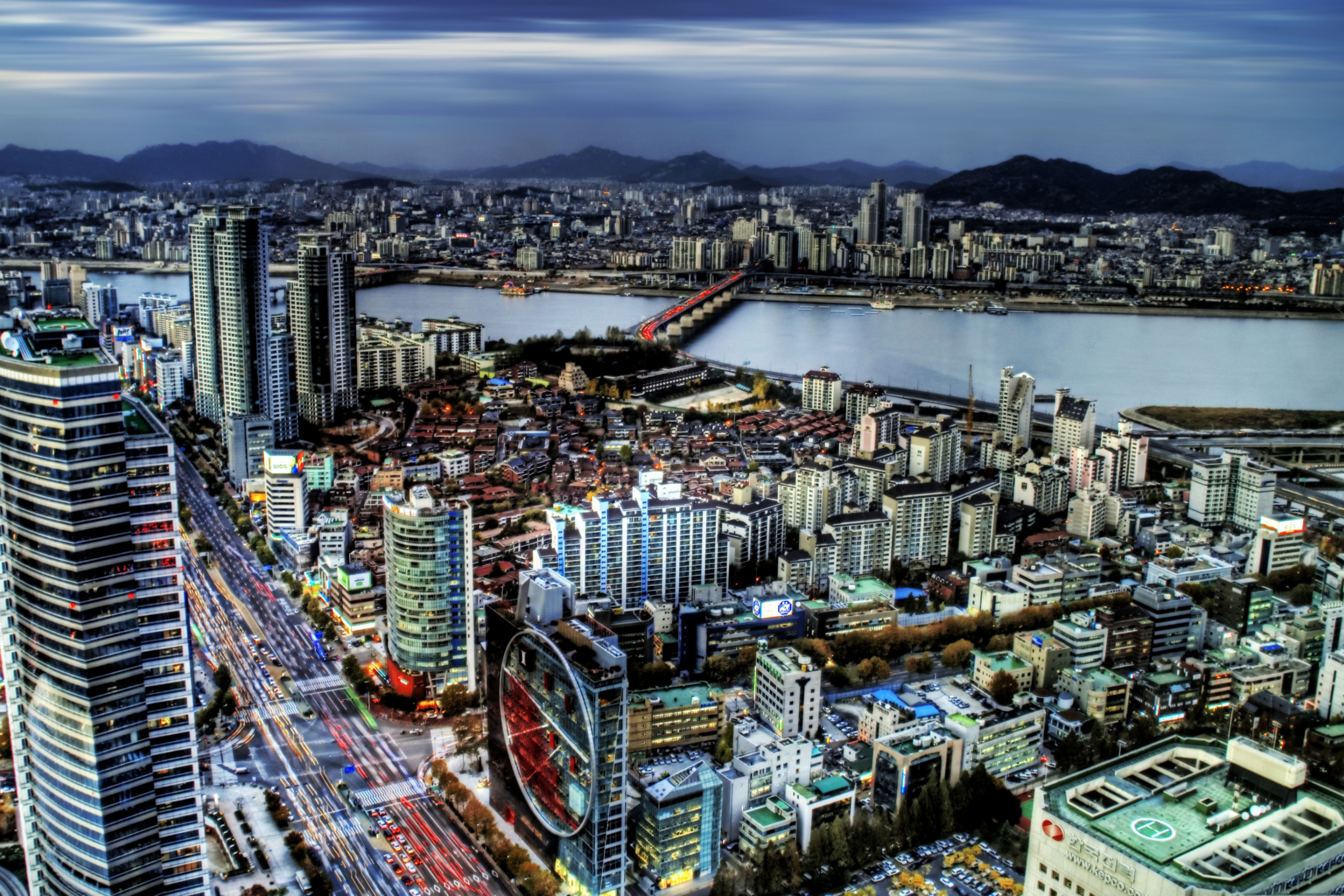 Обои Seoul Panorama South Korea 2880x1920