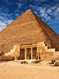 Screenshot №1 pro téma Great Pyramid of Giza in Egypt 240x320