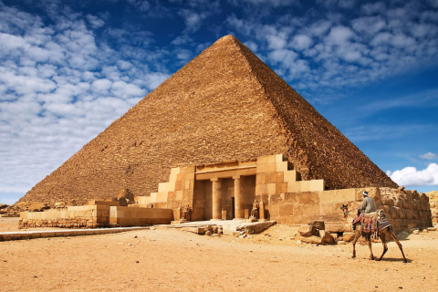 Обои Great Pyramid of Giza in Egypt 480x320