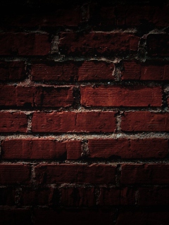 Red Brick Wall wallpaper 240x320