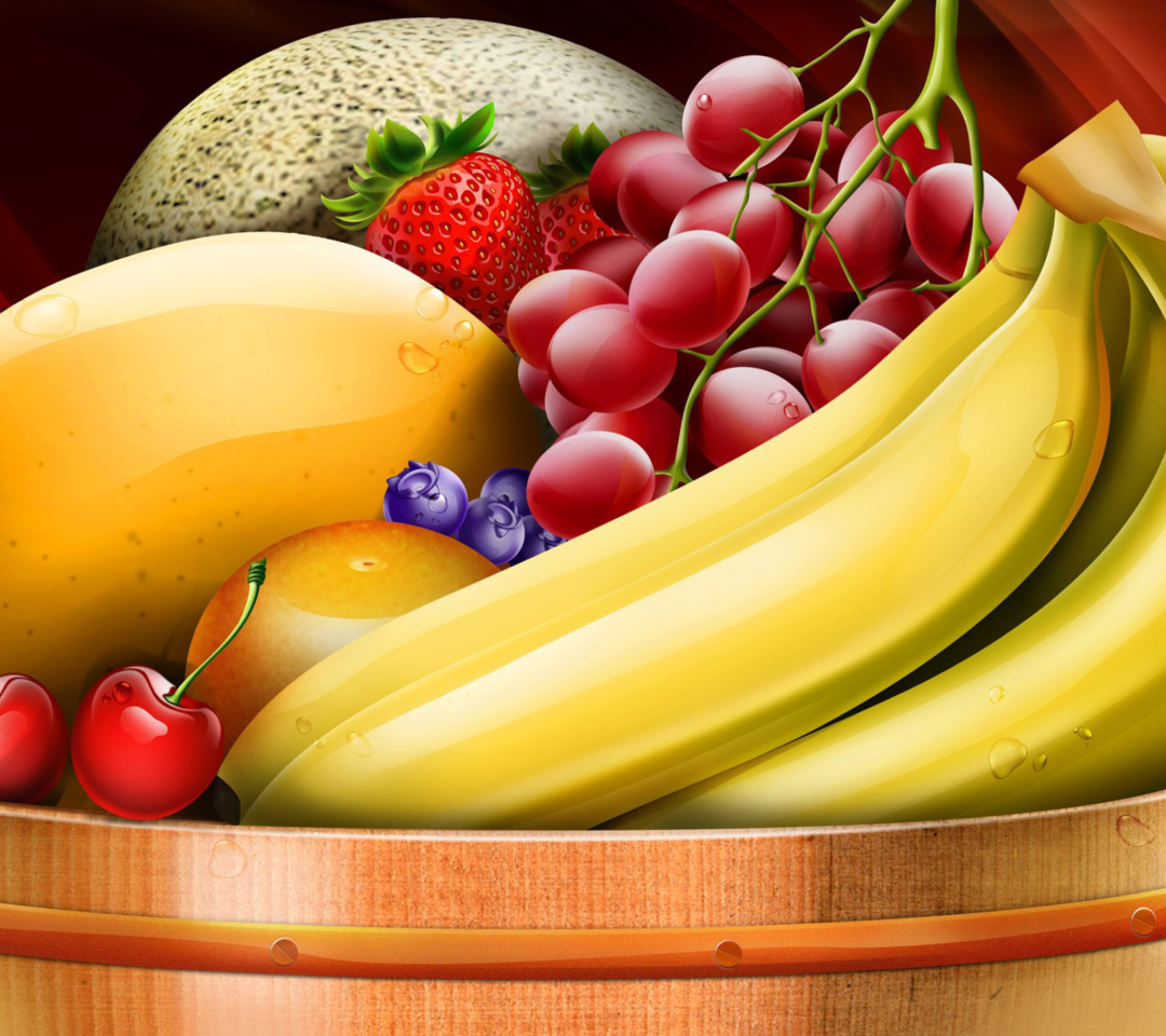 Fruit Basket wallpaper 1080x960