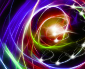 Abstraction chaos Rays wallpaper 176x144