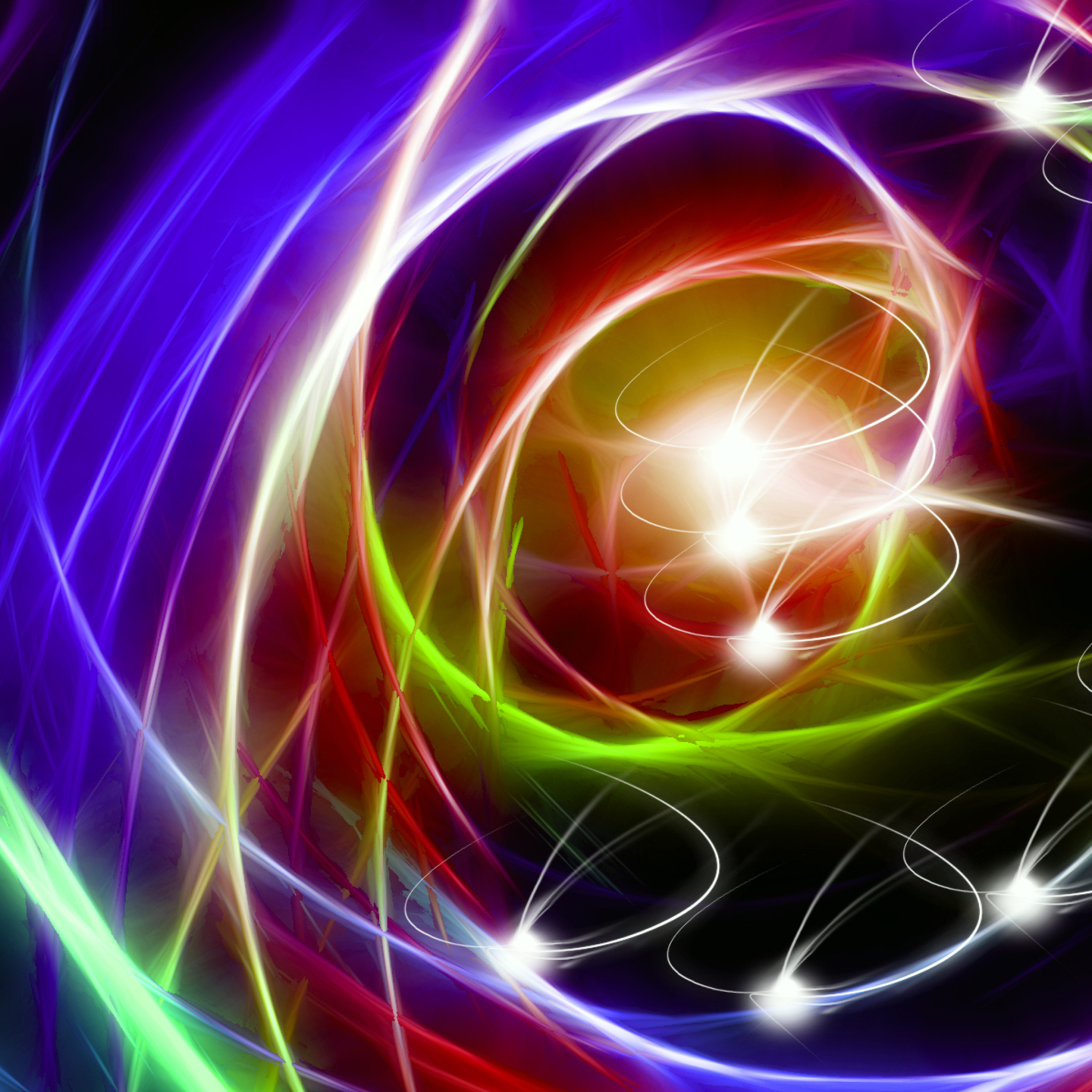 Das Abstraction chaos Rays Wallpaper 2048x2048