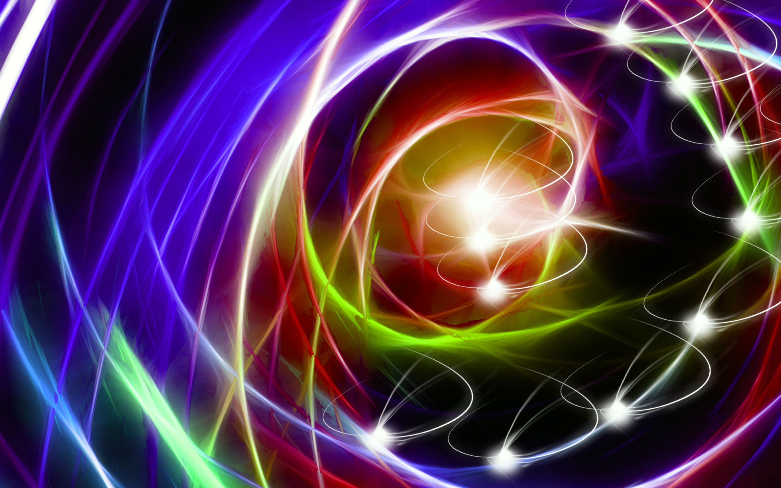 Screenshot №1 pro téma Abstraction chaos Rays 2560x1600